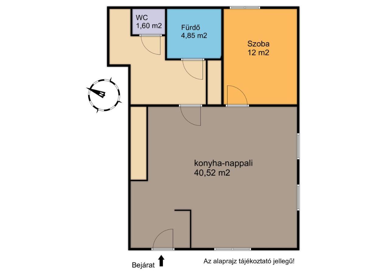 Deli Terasz B Apartman Free Parking, Self-Check-In Anytime เยอร์ ภายนอก รูปภาพ